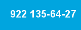 922 135-64-27 922 135-64-27